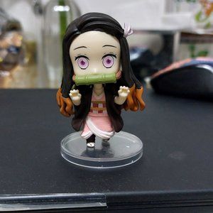 Super Cute Small Mini Nezuko Kamado Demon Slayer Action Figure Standing Toy
